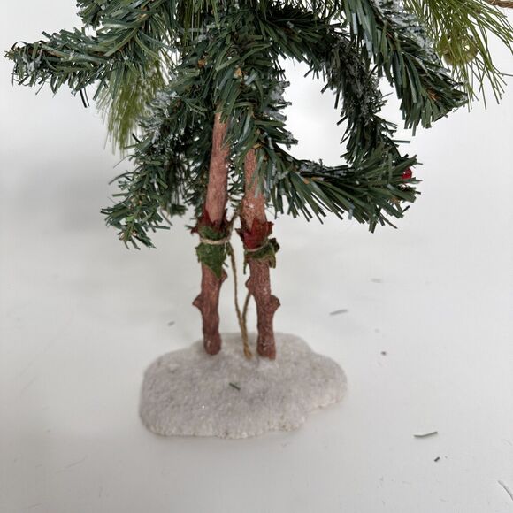 Vintage Ugly Christmas Tree Figurine Snowman Bendable Tabletop Mantel 23" Tall - Picture 12 of 13